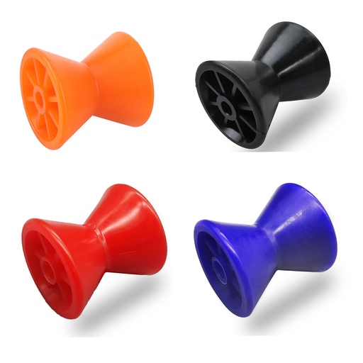 3" 3.5" 4" Boat Trailer Roller Poly Bow Roller fits 1/2" Shaft, Polyurethane